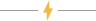 Yellow lightning bolt between two white lines.